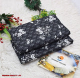 2 pcs women's unstitched print suit